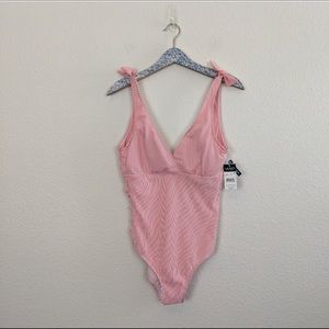 Ralph Lauren Seersucker Stripe Tie One Piece